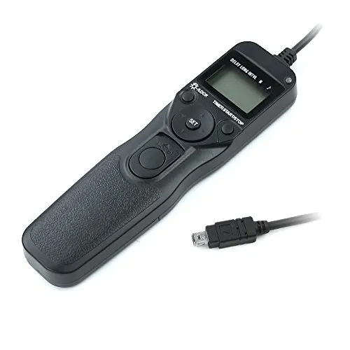 CELLONIC® Fernauslöser kompatibel mit Nikon CoolPix P1000 D3100 D3300 D5000 D5500 D5600 D7200 D7500 D90 Z 6 Z 7 Kabelauslöser mit Timer MC-DC2 Fernbedienung Kabelfernauslöser Remote Control