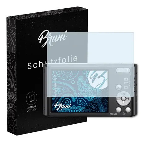 Bruni 2x Folie für Sony DSC-W830 Schutzfolie Displayschutzfolie