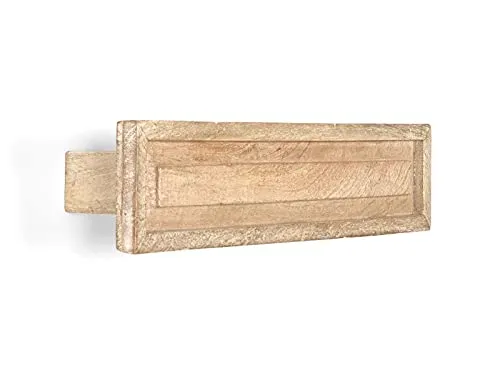 Woodkings® Handtuchhalter Patina aus massivem Mangoholz 50cm - Robuster Handtuchhalter aus echtem Mangoholz, 50x10x10cm, mit schützender Lackierung für eine ansprechende Holzmaserung. Einfache Wandmontage ohne Befestigungsmaterial. Ideal für jedes Badezimmer!