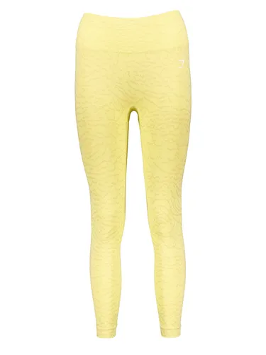 Gymshark Trainingsleggings "Adapt Animal" in Gelb, Größe L, Damen