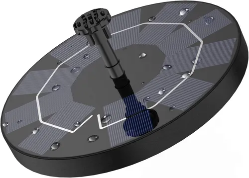 AISITIN Solarbrunnen mit 6 Sprüheffekten - Spring- & Zierbrunnen, umweltfreundliche Solar Teichpumpe mit 2,5W Leistung für beeindruckende Wasserspiele im Garten oder Vogelbad.