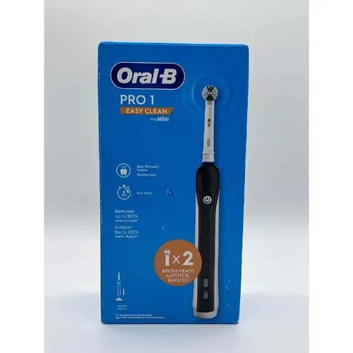 Oral B Pro 1 easy clean mit 2 Minuten Timer Elektrische Zahnbürste ink 2 Bürsten