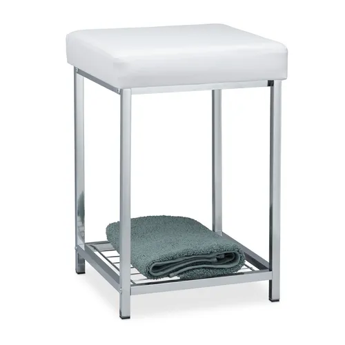 Platzsparender Polsterhocker mit Ablage - Moderner Beistellhocker, ideal für kleine Räume. Leicht und funktional, perfekt für jedes Zimmer.