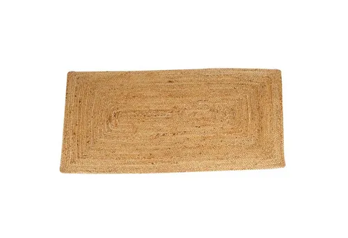 Casa Moro Jute Teppich Esha Natur 60x110 cm im Boho-Stil - Rechteckiger Teppich aus 100 % Jute, ideal für ein gemütliches Ambiente. Mit orientalischem Design in Beige und Braun, perfekt für jeden Raum.