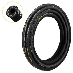 VEVOR Hydraulikschlauch 0,6 cm x 100 m - Sonstige Elektroinstallationsartikel mit 5800 PSI Druck, gefertigt aus hochwertigem Gummi und 2 hochfesten Stahldrahtgeflechten für maximale Flexibilität und Langlebigkeit.
