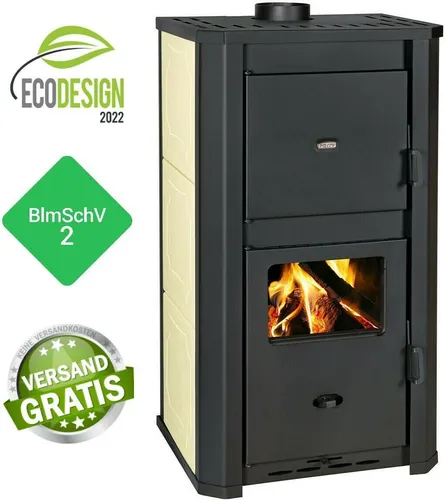 ? Wasserführender Kaminofen Prity WD W29 D – 31,5 kW, Holzofen mit Wassertasche - Kaminöfen mit 31,5 kW Nennwärmeleistung, ideal für große Räume, energieeffizient und umweltfreundlich (BImSchV Stufe 2), sorgt für wohlige Wärme und ist gleichzeitig wasserführend.