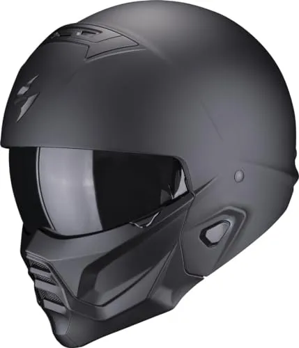 EXO-COMBAT II SOLID M NERO OPACO - Motorradhelm mit Speedview-Injektionsschild, antifog-Beschichtung und hypoallergenem Innenfutter für optimalen Komfort und Feuchtigkeitsmanagement.