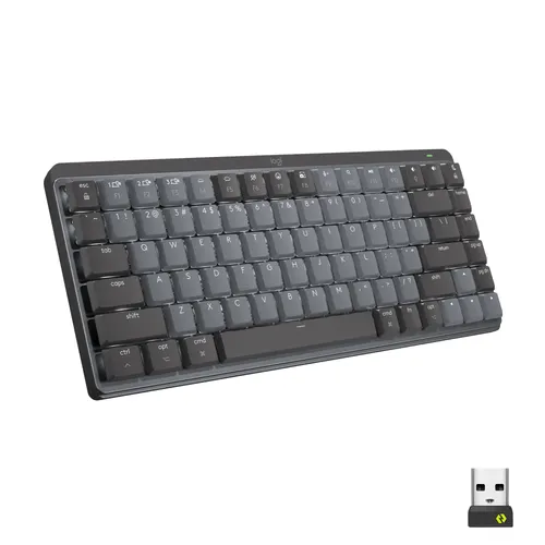 Logitech Master Series MX Mechanical Mini - Kabellose Tastatur - Kabellose Funktastatur mit QWERTZ Layout, ideal für effizientes Arbeiten dank Bluetooth Low Energy und langer Akkulaufzeit von bis zu 10 Tagen.
