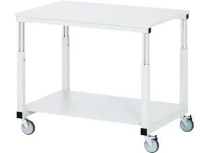 Rau Tischwagen Serie E – Multifunktionaler Arbeitswagen - Robuster Mehrzweckwagen mit EGB-Melamin-Platte, spritzwasserfest und schmutzresistent. Höhenverstellbar und mit 4 Lenkrollen für hohe Mobilität, ideal für vielseitige Anwendungen.