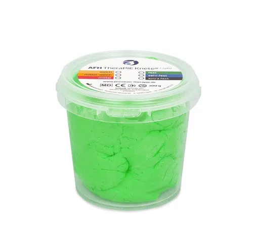 AFH Webshop Handmuskeltrainer Therapieknete Light, 6 Härtegrade für unterschiedliche Trainingsstände