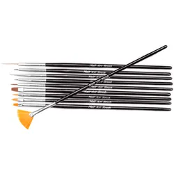 NEONAIL Pinsel Applikator Synthetisches Pinsel Set 10 Stk. (0,45 € / 1 Stk.)