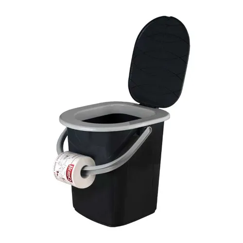 BranQ Campingtoilette 22L - 22 Liter Abwassertank, belastbar bis 120 kg, ideal für Camping und Outdoor-Aktivitäten