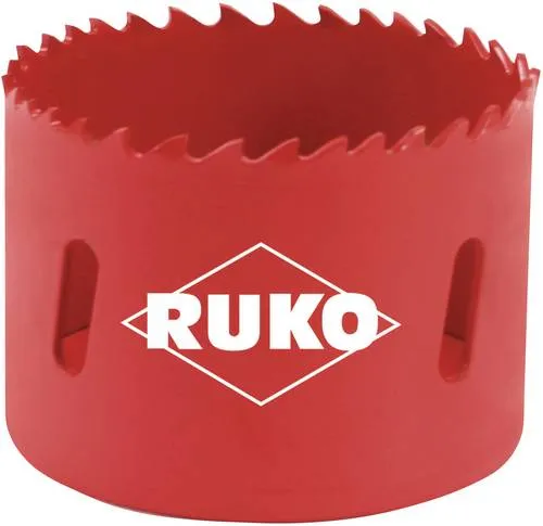 RUKO 106111 Lochsäge 111mm - Bimetall - Lochsäge für Hand- und Säulenbohrmaschinen, mit variabler Zahnung für gleichmäßige Schnitte und bis zu dreifacher Standzeiterhöhung. Ideal für unlegierte Stähle, Metalle und Holz.