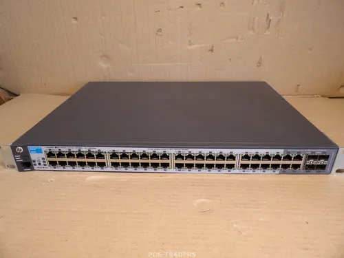 HP ProCurve-Switch 2510G-48 - 48 Port Switch - Netzwerk-Switch mit 48 Ports, bietet zuverlässige 10/100/1000-Konnektivität und hohe Verbindungsverfügbarkeit durch IEEE 802.1s Multiple Spanning Tree, ideal für kleine Unternehmensnetzwerke.