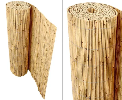 bambus-discount Schilfrohrmatte "Beach" – 80 x 600 cm Sichtschutz - Sicht-, Wind- & Lärmschutzwände: Hochwertige, natürliche Schilfrohrmatte für Balkon, Zaun und Garten – idealer Sichtschutz und dekorative Verkleidung.