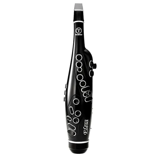 Tahorng Elesa Elektronisches Saxophon, digitales Blasinstrument, 20 Sounds, eingebauter Lautsprecher, Bluetooth (schwarz)