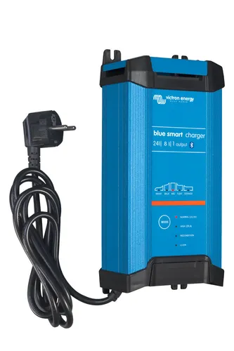 Victron Blue Smart IP22 24/8(1) Charger 24V 8A - Professionelles 24V 8A Batterieladegerät mit intelligentem Ladesystem und Bluetooth, ideal für Autos, Motorräder und Boote – maximiert die Lebensdauer Ihrer Batterien!