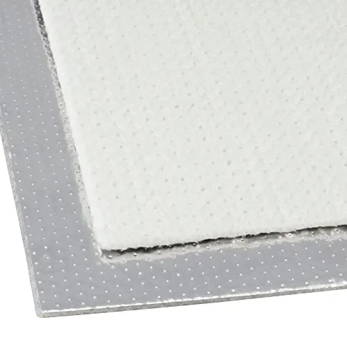 DL-racing.com 20x50cm Hitzeschutz Matte selbstklebend Aluminium Fiberglas 5mm bis ca. 1000 °C
