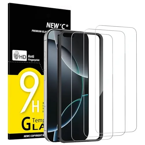 NEW'C 3 Stück für iPhone 17 Pro Max, iPhone 16 Pro Max für Panzerglas (6,9″), Frei von Kratzern, 9H Härte, HD Displayschutzfolie, Ultra-klar, Ultrabeständig -Einfaches Installationswerkzeug enthalten