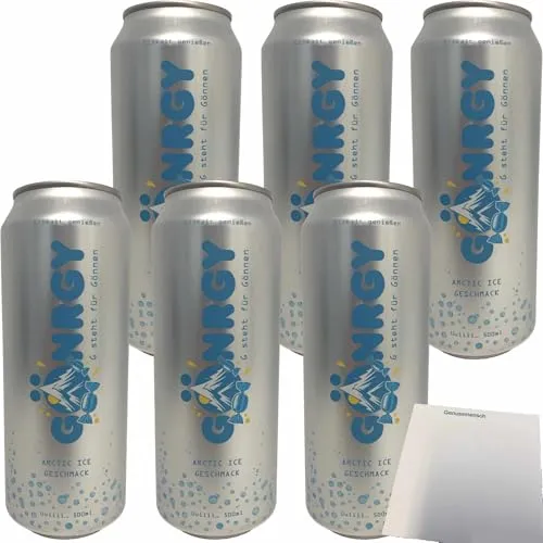 usy Bundle für GÖNRGY Arctic Ice by Montanablack 6er Pack (6x0,5l Dose) incl. DPG Pfand + usy Block