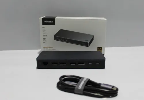 UGREEN Revodok Pro 209 Docking Station - USB Hub mit Dual Display (2HDMI+2DP 4K@60Hz) für macOS M1/M2 und Windows, ermöglicht Multitasking und schnelles Aufladen mit 100W.