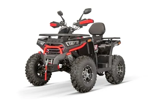 NITRO MOTORS 230cc Maxi Quad Tricia CVT RS10 Platin Rot - Leistungsstarkes 230cc Quad mit stufenlosem Automatikgetriebe und robustem Fahrwerk. Ideal für Abenteuer und Freizeitfahrten, bietet es hohen Fahrkomfort und Sicherheit.