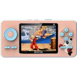 Spielkonsole 1020 mAh 3 Zoll mit 520 Spiele Retro-Handheld-Spielkonsole in Rosa - Rosa