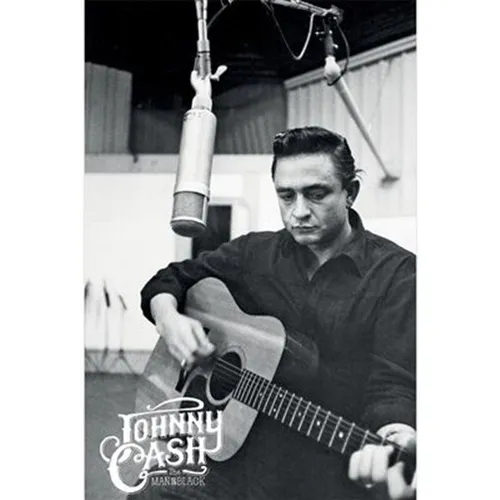 Poster JOHNNY CASH - Studio - The Man In Black  61x91,5cm NEU 15687