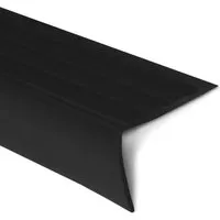 KARAT Stufenkantenprofil Michigan - Treppenkantenprofil Schwarz  45 x 42 x 1000 mm