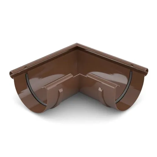 Regenrinne Eckstück 90° Braun System 100