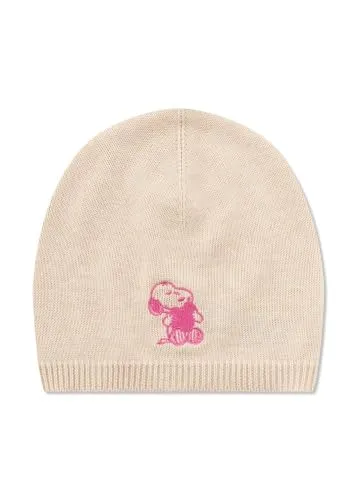 CODELLO X Peanuts Feinstrickmütze mit Snoopy-Stickerei, Beige - Die CODELLO X Peanuts Feinstrickmütze vereint leichten Komfort mit einem trendigen Design. Die charmante Snoopy-Stickerei macht sie zum perfekten Accessoire für modebewusste Peanuts-Fans in der Übergangszeit.