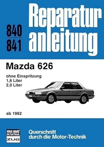 Mazda 626 Reparaturanleitung 1982-1988 - Detaillierte Reparaturanleitung für Mazda 626 ohne Einspritzung, ideal für DIY-Enthusiasten und Autobesitzer, die selbst Reparaturen durchführen möchten.