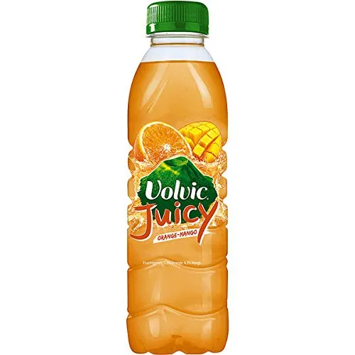Flaschen Volvic Orange Mango a 500ml inc. 6,00€ EINWEG Pfand PET Flasche 24