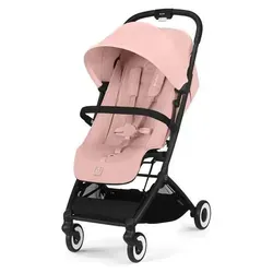 Cybex GOLD Kinderwagen Orfeo Black Candy Pink - Stylischer Kinderwagen für Neugeborene bis 4 Jahre, mit ergonomischer Liegeposition, kompakter Einhand-Faltung und XL Sonnendach für optimalen Schutz.