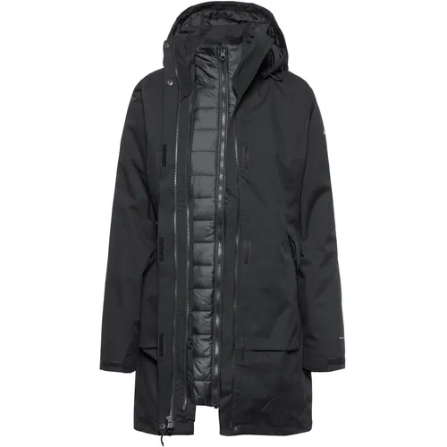 Columbia Pulaski II Interchange Jacket black (010) S - Doppeljacke für Damen, wasserdicht und mit Omni-Heat Thermosystem für optimale Wärme. Ideal für Wandern und Skifahren, 3-in-1 kompatibel für vielseitige Nutzung.