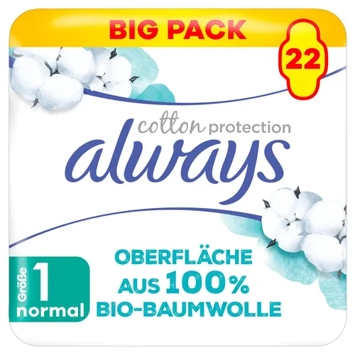 always Ultra Binde Cotton Protection Normal mit Flügeln BigPack 22 - MP