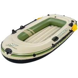 Hydro-Force Schlauchboot Voyager X2 - Komplett-Set für 2 Personen - Schlauchboot für 2 Erwachsene, aus robustem Inflata-ShieldTM-Material, pannensicher und mit integriertem Zubehör wie Ruder und Angelrutenhaltern für ein sicheres und spaßiges Wassererlebnis.