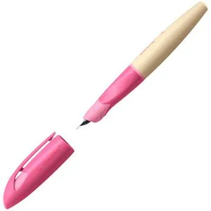 Stabilo Füller EASYbirdy Timber, Feder A, für Rechtshänder, aus Ahornholz, pink