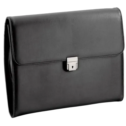 D&N Aktenmappe Easy Business aus Kunstleder - Elegante Aktentasche aus feingenarbtem PU mit praktischen Fächern, ideal für Geschäftsreisen und Büroalltag.