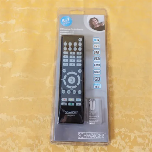 Schwaiger UFB 3801 Universal-Fernbedienung 8 in 1 Universal
