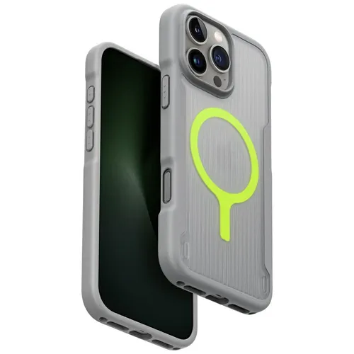 Uniq Combat Active Magclick Charging Case für iPhone 16 Pro Max - Grau - Smartphone Hülle mit innovativem Magclick-System für schnelles Laden und optimalen Schutz - ideal für aktive Nutzer.