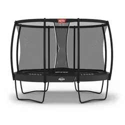 BERG Grand Champion Regular 350 Grey mit Safety Net Deluxe - Trampolin für beeindruckende Sprünge, ausgestattet mit TwinSpring-Federn und AirFlow Pro-Sprungtuch für maximale Sicherheit und Komfort. Ideal für Garten und Freizeit!