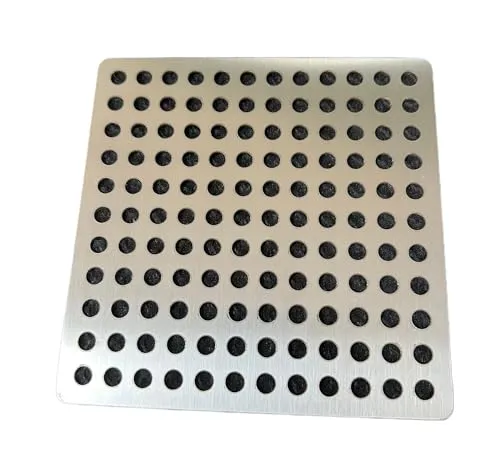 SIYOTO Abflussabdeckung aus Edelstahl 304, schmutzabweisend, 17 x 17 cm