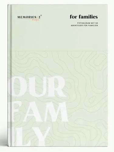 Memories2Make® Challengebuch für Familien - Fotoalbum für Babys mit 32 unterhaltsamen Unternehmungen, um unvergessliche Familienmomente festzuhalten und Erinnerungen für die Ewigkeit zu bewahren.