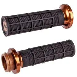 ODI V-Twin Lock-On Hart-Luck Signature Full-Waffle Griff Set für Harley Davidson 2008- - Für Throttle by Wire Fahrzeuge: Dieses hochwertige Griffset bietet optimalen Komfort und Kontrolle. Das innovative Waffel-Design reduziert Vibrationen und sorgt für herausragenden Grip unter allen Bedingungen. Einfach zu montieren!