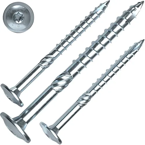 Tellerkopfschrauben 6 x 280 mm, hell verzinkt, 100 Stück - Hochwertige Tellerkopfschrauben mit 6 x 280 mm, ideal für vielseitige Anwendungen. Dank der hellen Verzinkung besonders korrosionsbeständig und einfach zu verarbeiten. Perfekt für den professionellen Einsatz im Malerbereich.