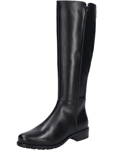 Langschaft-Stiefel Chiara von Josef Seibel, schwarz, 39 - Wanderschuhe mit variablem Schaft von M bis XL, ideal für Komfort und Stil. Hergestellt aus hochwertigem Kalbsnappaleder und mit gepolsterter Innensohle für besten Tragekomfort.