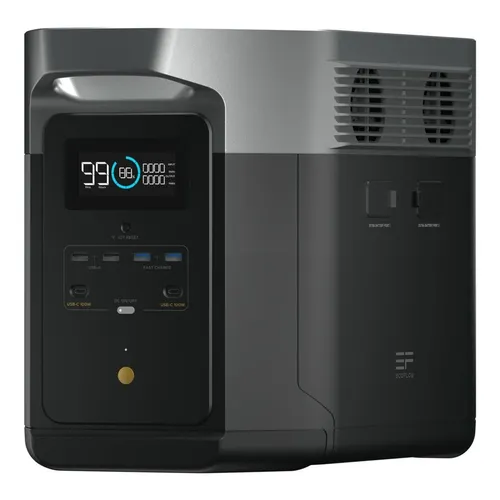 EcoFlow DELTA Max 1600 Powerstation - Powerstation für Home Backup und Outdoor-Einsätze, bietet 4,6 kW maximale Leistung, ist tragbar und geräuscharm – ideal für Notstromversorgung.