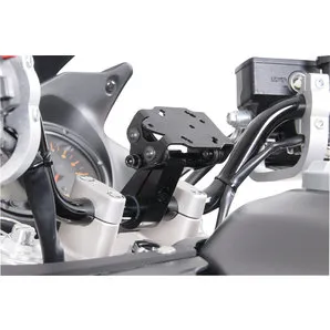 SW-Motech Halter für Navigationsgerät - vibrationsgedämpft - Zubehör für Navigationsgeräte, universeller, vibrationsgedämpfter Halter zur Lenkermontage, kompatibel mit TomTom Rider und Garmin zumo, ideal für sicheres Navigieren auf Motorrädern.