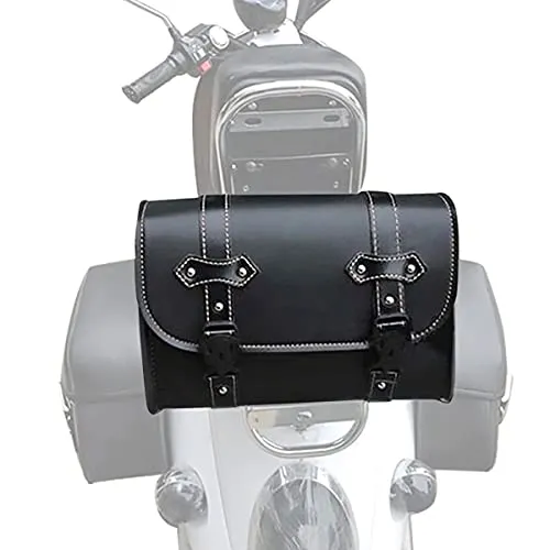 Sissybar Tasche Craftride SB3 schwarz für Cruiser & Chopper - Leder & Satteltaschen - Widerstandsfähige, wasserabweisende Satteltasche mit 5 Liter Volumen, ideal zum Verstauen von Werkzeug. Einfache Befestigung an Sissybar oder Motorradrahmen.
